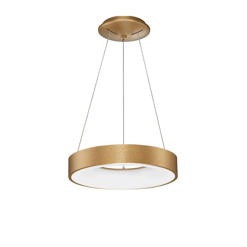 Lampa wisząca ring - ściemniacz triac Surdo Thin 38cm LED 3000K szczotkowane złoto
