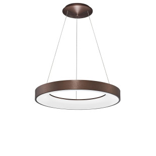 Lampa wisząca ring - ściemniacz triac Surdo Thin 60cm LED 3000K szczotkowany brąz