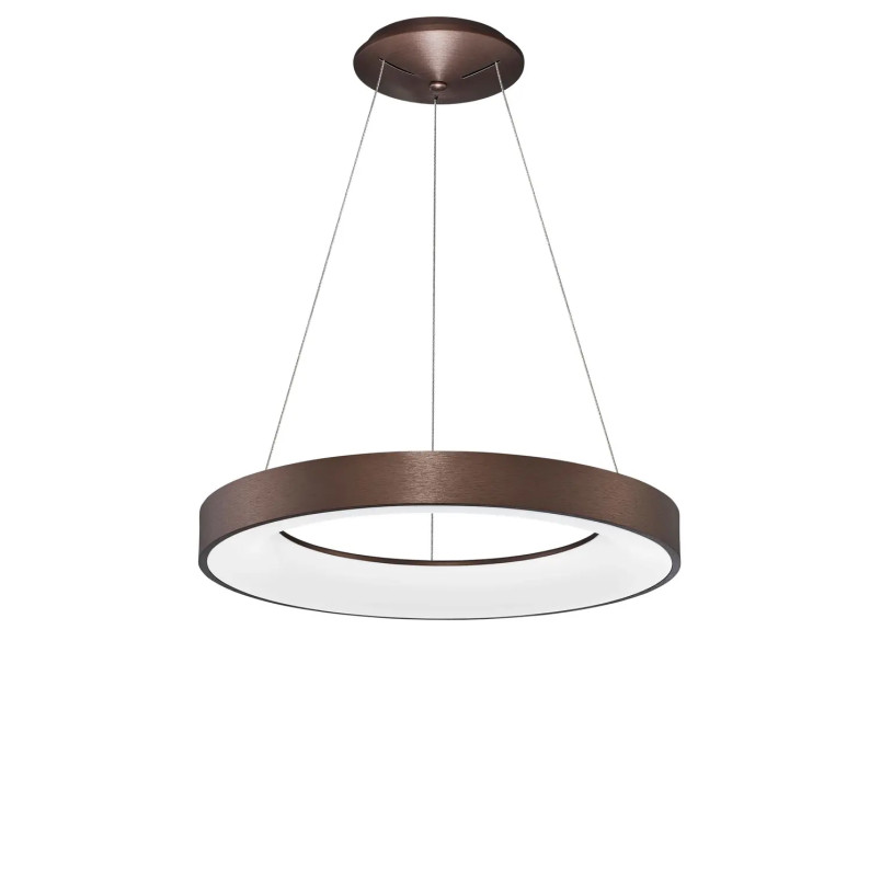 Lampa wisząca ring - ściemniacz triac Surdo Thin 60cm LED 3000K szczotkowany brąz