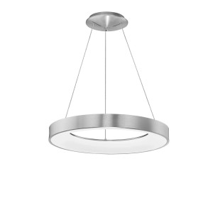 Lampa wisząca ring - ściemniacz triac Surdo Thin 60cm LED 3000K szczotkowane srebro