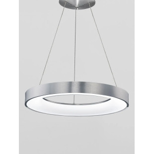Lampa wisząca ring - ściemniacz triac Surdo Thin 60cm LED 3000K szczotkowane srebro