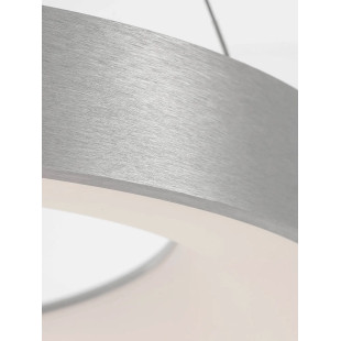 Lampa wisząca ring - ściemniacz triac Surdo Thin 60cm LED 3000K szczotkowane srebro