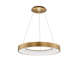 Lampa wisząca ring - ściemniacz triac Surdo Thin 60cm LED 3000K szczotkowane złoto