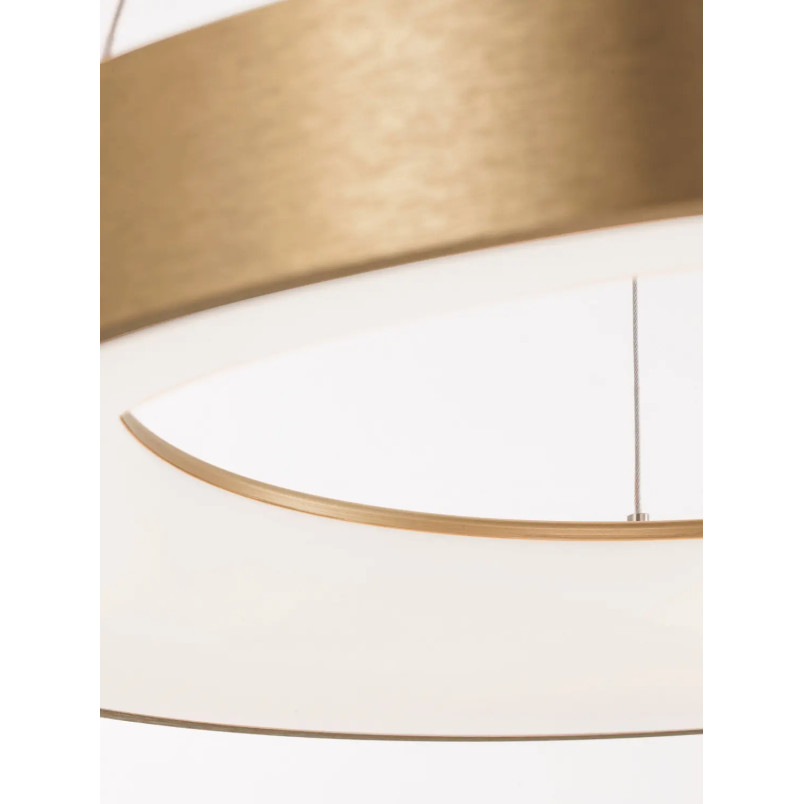 Lampa wisząca ring - ściemniacz triac Surdo Thin 60cm LED 3000K szczotkowane złoto