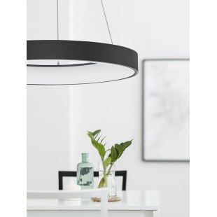 Lampa wisząca ring - ściemniacz triac Surdo Thin 60cm LED 3000K czarna