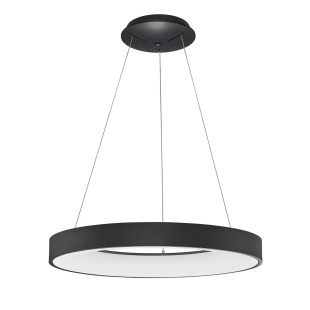 Lampa wisząca ring - ściemniacz triac Surdo Thin 60cm LED 3000K czarna
