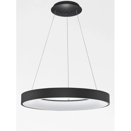 Lampa wisząca ring - ściemniacz triac Surdo Thin 60cm LED 3000K czarna