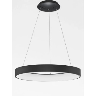 Lampa wisząca ring - ściemniacz triac Surdo Thin 60cm LED 3000K czarna