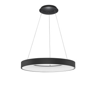 Lampa wisząca ring - ściemniacz triac Surdo Thin 60cm LED 4000K czarna