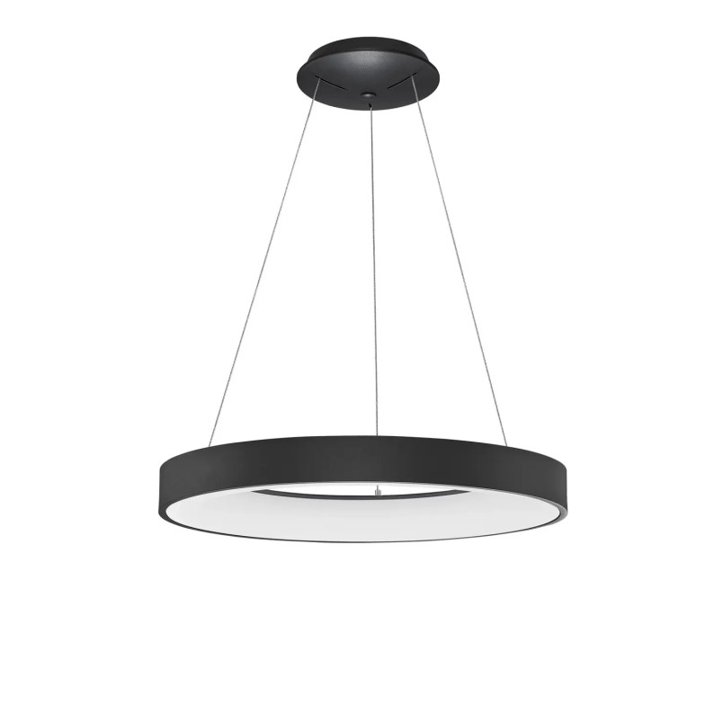 Lampa wisząca ring - ściemniacz triac Surdo Thin 60cm LED 4000K czarna