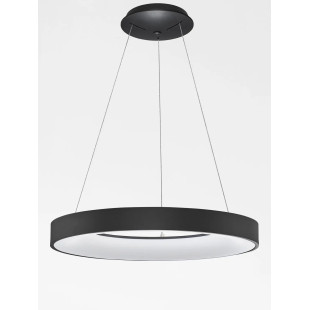 Lampa wisząca ring - ściemniacz triac Surdo Thin 60cm LED 4000K czarna