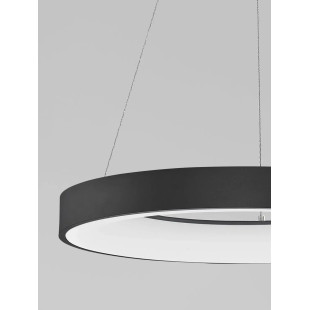 Lampa wisząca ring - ściemniacz triac Surdo Thin 60cm LED 4000K czarna
