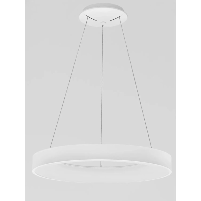 Lampa wisząca ring - ściemniacz triac Surdo Thin 60cm LED 3000K biała