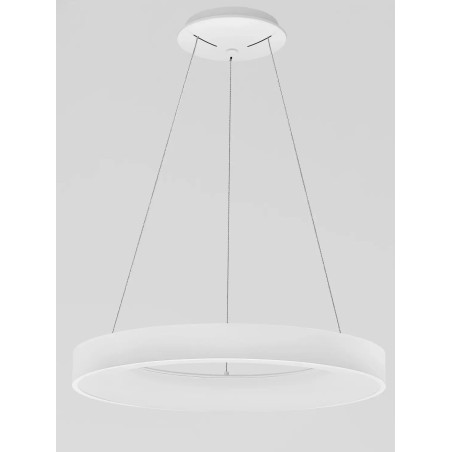 Lampa wisząca ring - ściemniacz triac Surdo Thin 60cm LED 3000K biała