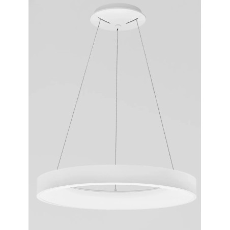 Lampa wisząca ring - ściemniacz triac Surdo Thin 60cm LED 3000K biała