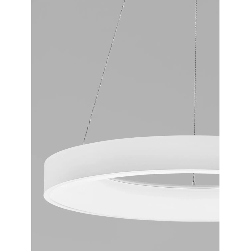 Lampa wisząca ring - ściemniacz triac Surdo Thin 60cm LED 3000K biała