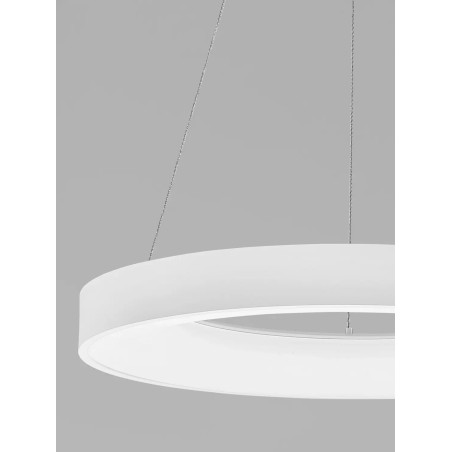 Lampa wisząca ring - ściemniacz triac Surdo Thin 60cm LED 3000K biała