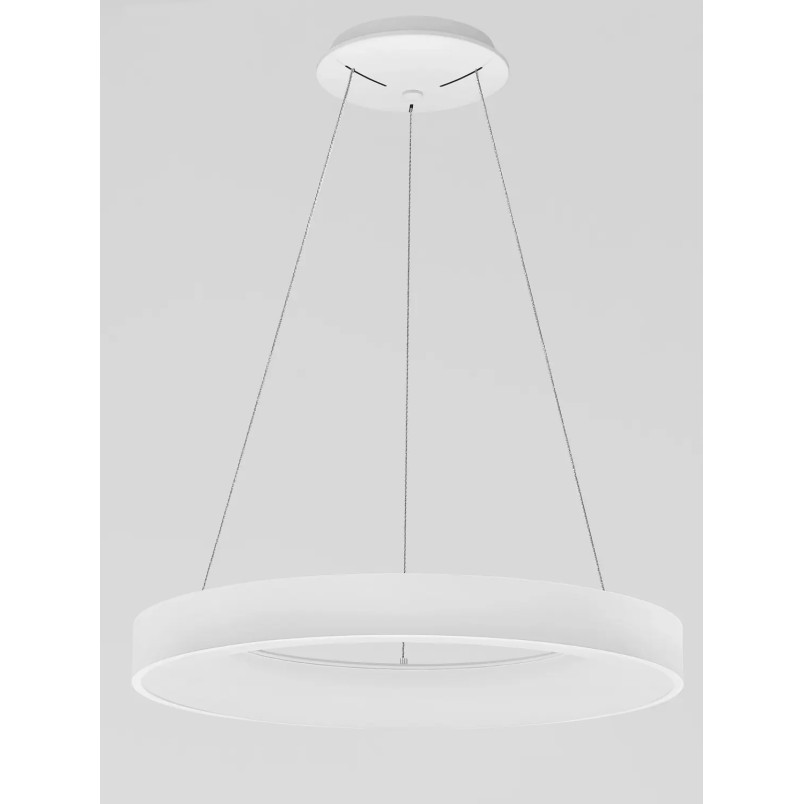 Lampa wisząca ring - ściemniacz triac Surdo Thin 60cm LED 4000K biała