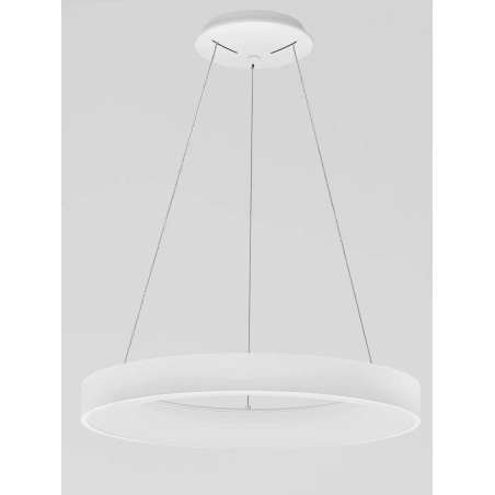 Lampa wisząca ring - ściemniacz triac Surdo Thin 60cm LED 4000K biała