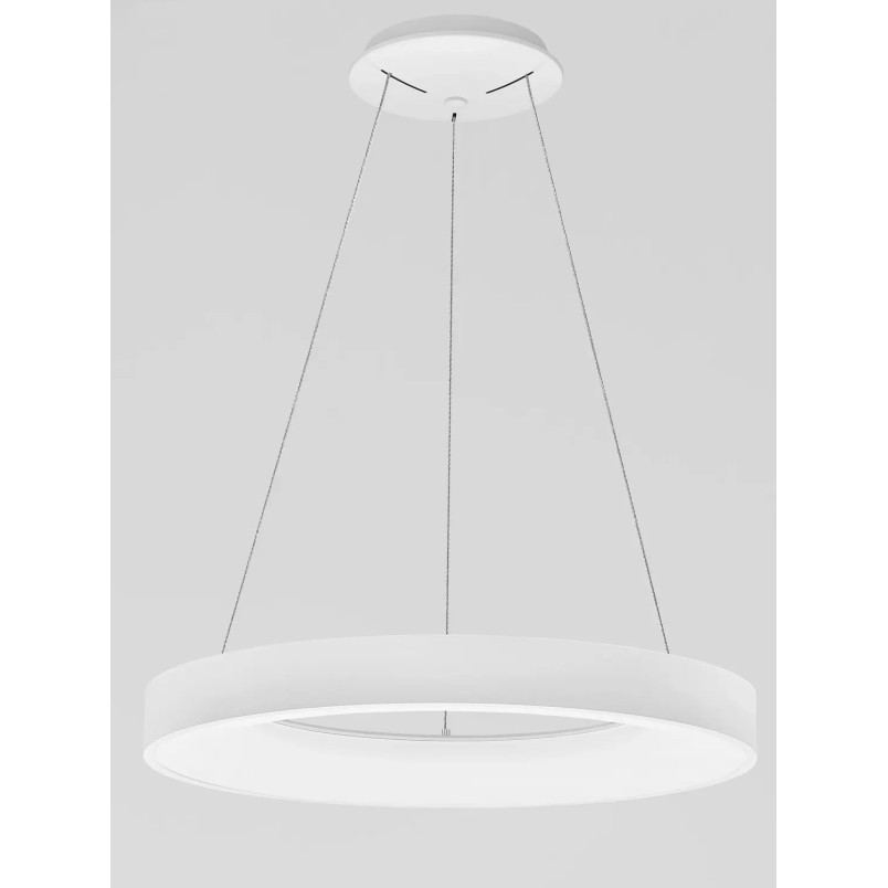 Lampa wisząca ring - ściemniacz triac Surdo Thin 60cm LED 4000K biała