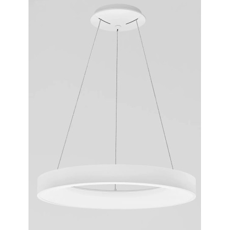 Lampa wisząca ring - ściemniacz triac Surdo Thin 60cm LED 4000K biała