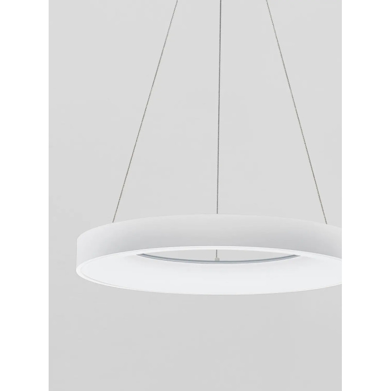 Lampa wisząca ring - ściemniacz triac Surdo Thin 60cm LED 4000K biała