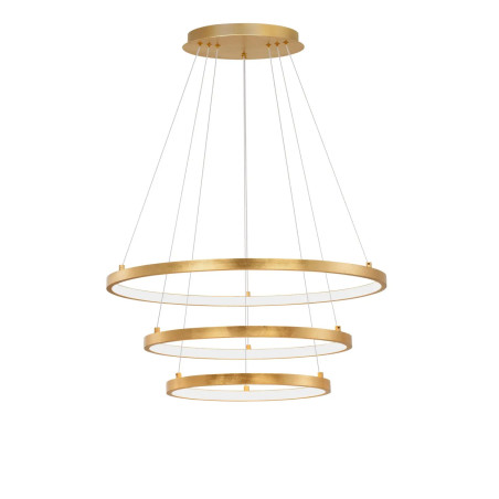 Lampa wisząca 3 okręgi Pirrot 35,5/45/61cm LED 3000K pozłacana