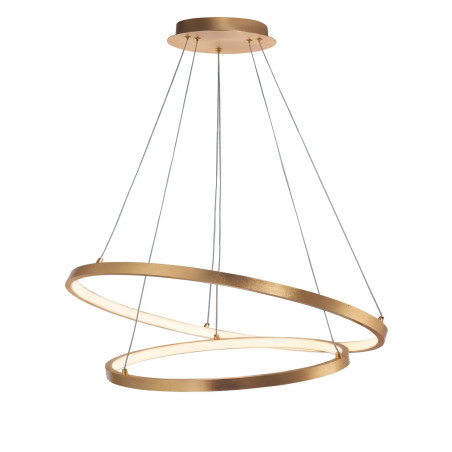 Lampa wisząca 2 okręgi Pirrot 44/60cm LED 3000K pozłacana