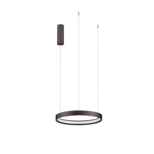 Lampa wisząca ring - ściemniacz triac Atmoso 40cm LED 3000K szczotkowany brąz