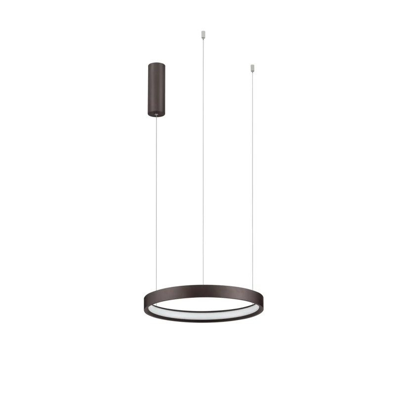 Lampa wisząca ring - ściemniacz triac Atmoso 40cm LED 3000K szczotkowany brąz