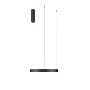 Lampa wisząca ring - ściemniacz triac Atmoso 40cm LED 3000K szczotkowany brąz