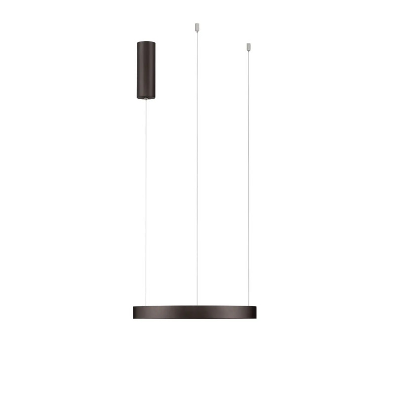 Lampa wisząca ring - ściemniacz triac Atmoso 40cm LED 3000K szczotkowany brąz