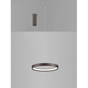 Lampa wisząca ring - ściemniacz triac Atmoso 40cm LED 3000K szczotkowany brąz