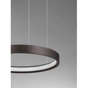 Lampa wisząca ring - ściemniacz triac Atmoso 40cm LED 3000K szczotkowany brąz