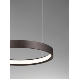 Lampa wisząca ring - ściemniacz triac Atmoso 40cm LED 3000K szczotkowany brąz