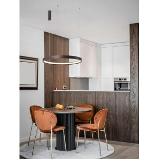 Lampa wisząca ring - ściemniacz triac Atmoso 60cm LED 3000K szczotkowany brąz