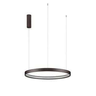 Lampa wisząca ring - ściemniacz triac Atmoso 60cm LED 3000K szczotkowany brąz