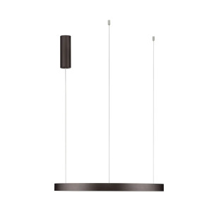 Lampa wisząca ring - ściemniacz triac Atmoso 60cm LED 3000K szczotkowany brąz