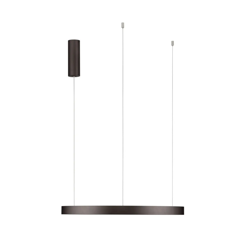 Lampa wisząca ring - ściemniacz triac Atmoso 60cm LED 3000K szczotkowany brąz