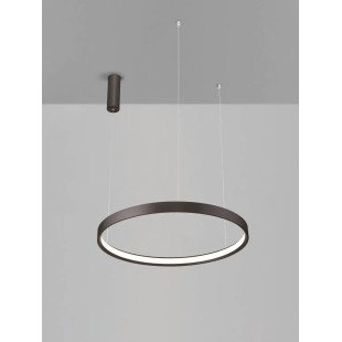 Lampa wisząca ring - ściemniacz triac Atmoso 60cm LED 3000K szczotkowany brąz
