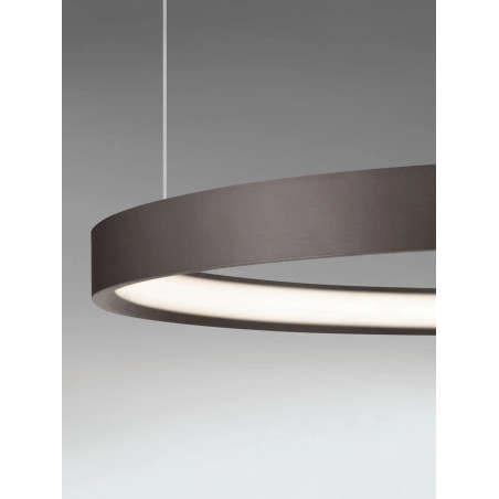 Lampa wisząca ring - ściemniacz triac Atmoso 60cm LED 3000K szczotkowany brąz