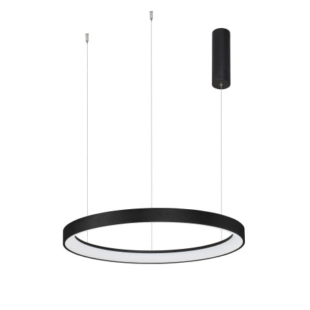 Lampa wisząca ring - ściemniacz triac Tirafi 78cm LED 3000K czarna
