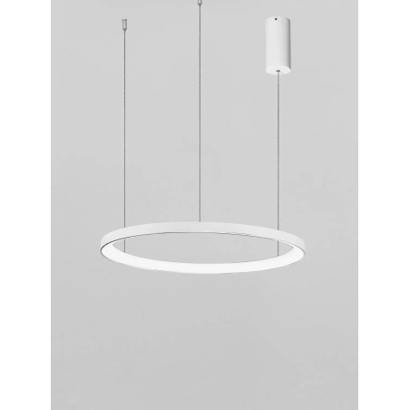 Lampa wisząca ring - ściemniacz triac Tirafi 48cm LED 3000K biała