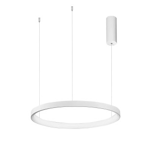 Lampa wisząca ring - ściemniacz triac Tirafi 58cm LED 3000K biała