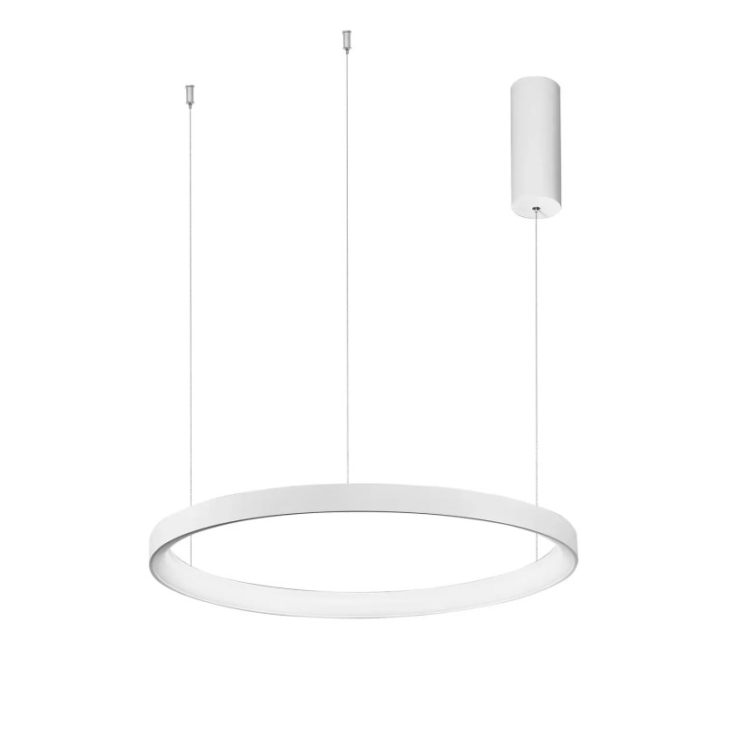 Lampa wisząca ring - ściemniacz triac Tirafi 58cm LED 3000K biała