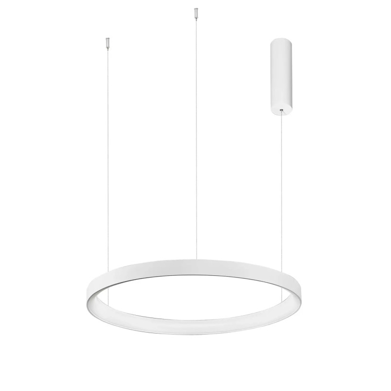Lampa wisząca ring - ściemniacz triac Tirafi 78cm LED 3000K biała