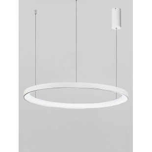 Lampa wisząca ring - ściemniacz triac Tirafi 78cm LED 3000K biała