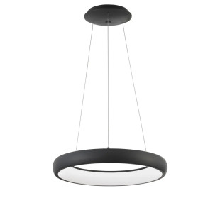 Lampa wisząca okrągła ring - ściemniacz triac Calda 41cm LED 3000K czarna