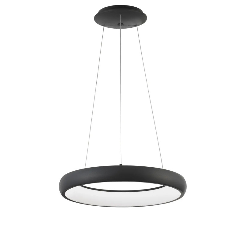 Lampa wisząca okrągła ring - ściemniacz triac Calda 41cm LED 3000K czarna