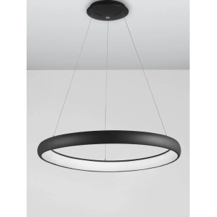 Lampa wisząca okrągła ring - ściemniacz triac Calda 81cm LED 3000K czarna